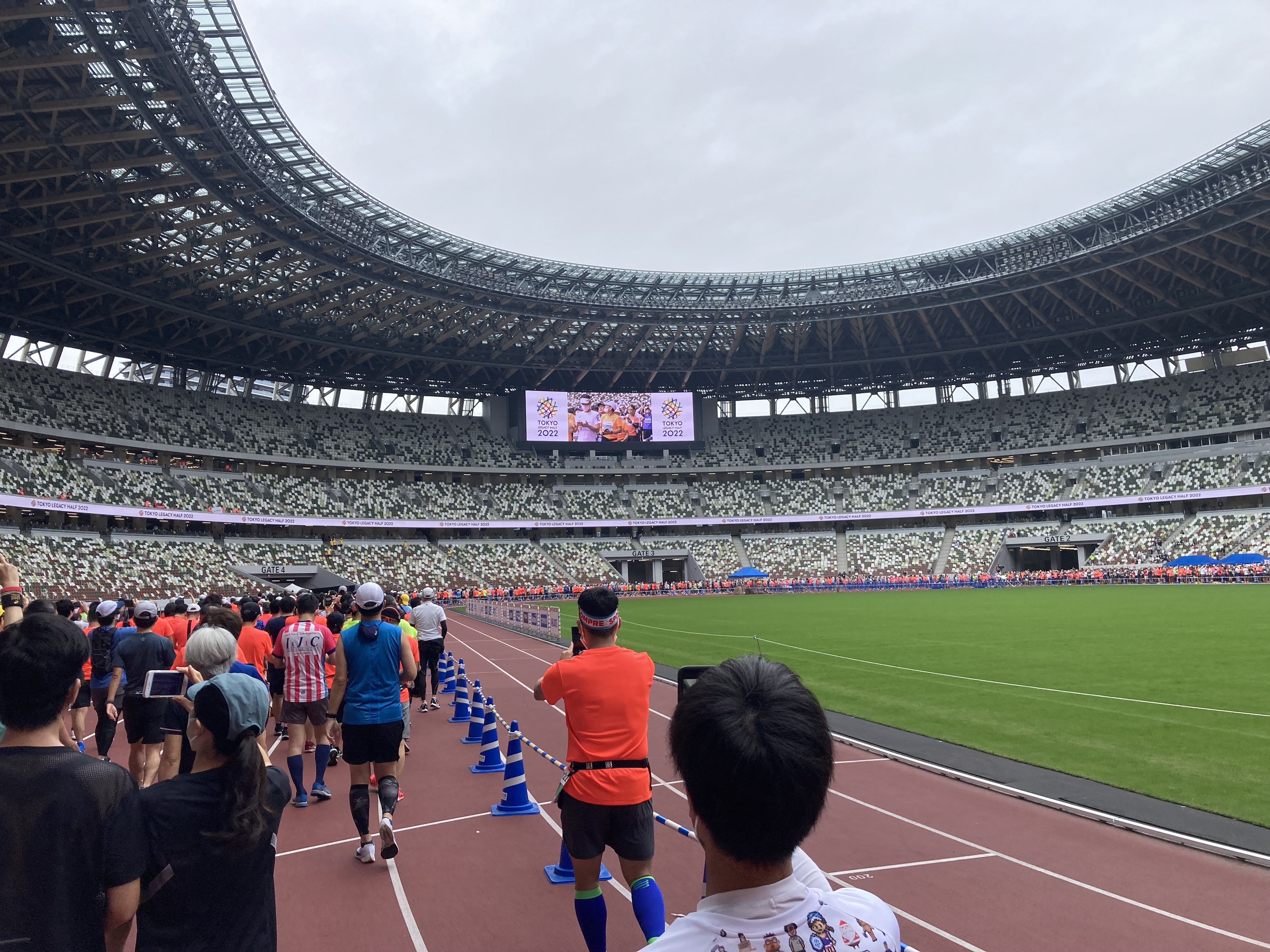 スタジアムの中